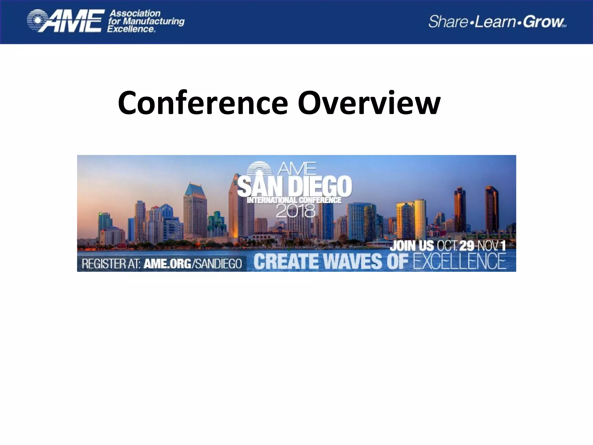 Conference Overview
 