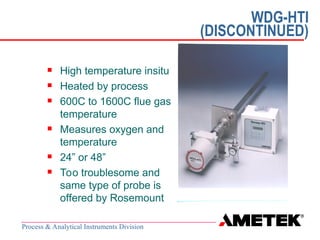 Ametek O2 Analyzer Ametek Oxygen Analysers Presentation o Oxygen analysers | PPT
