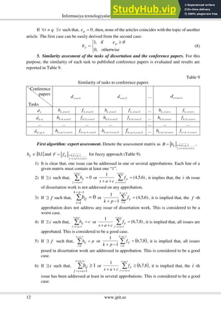 A Method For Preliminary Examination Of Dissertations | PDF