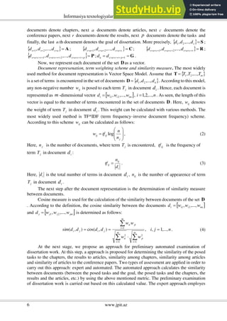 A Method For Preliminary Examination Of Dissertations | PDF