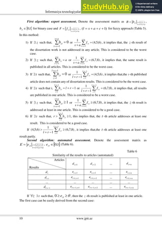 A Method For Preliminary Examination Of Dissertations | PDF