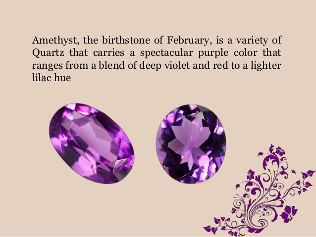 Amethyst gemstone for february month