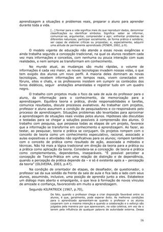 A metodologia de_projetos_como_recurso_de_ensino | PDF
