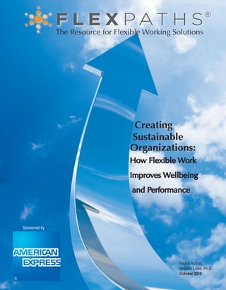 Creating Sustainable Organizations: How Flexible Work Improves Well-being and Performance