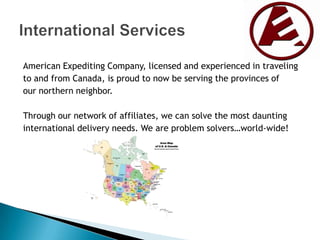 American Expediting Overview
