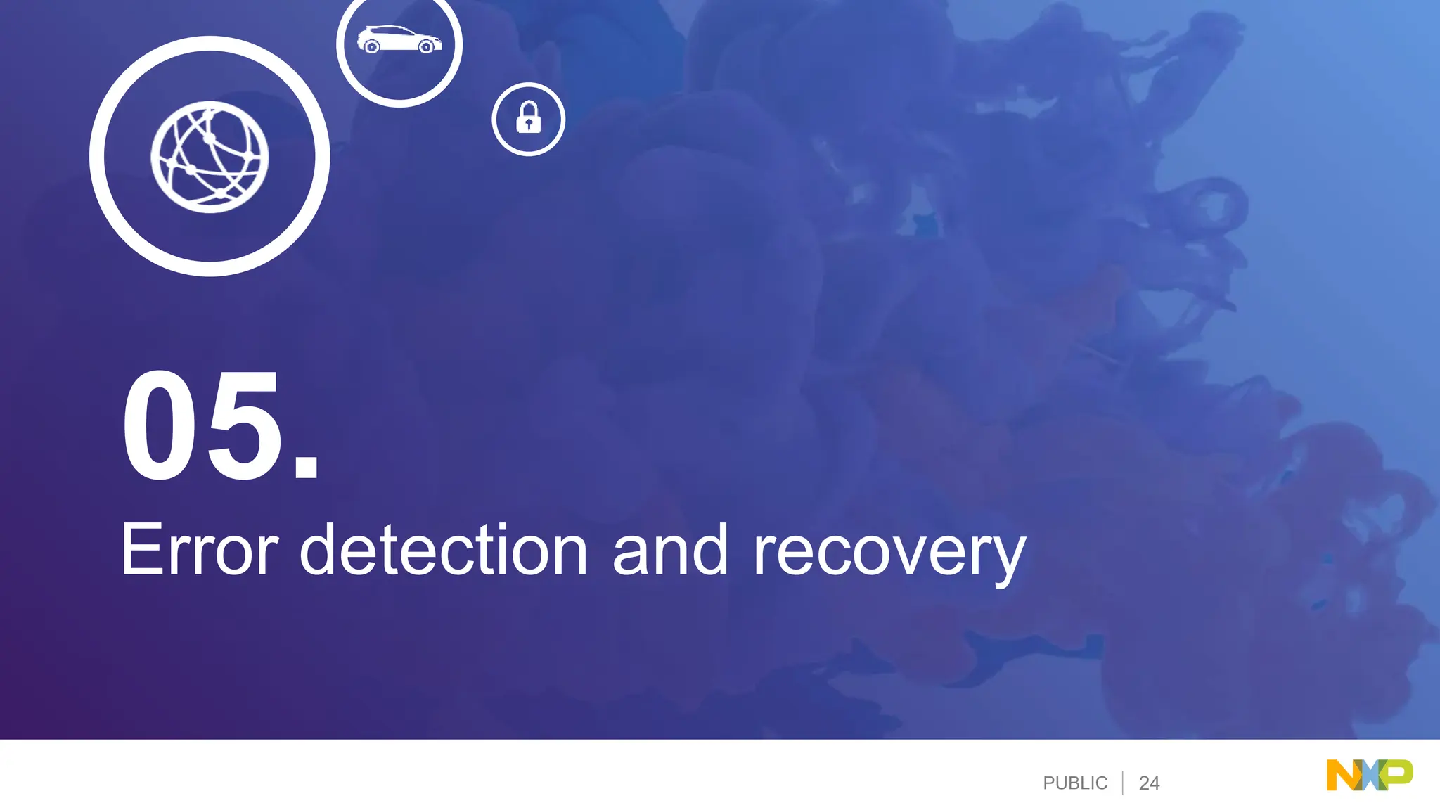 PUBLIC 24
Error detection and recovery
05.
 