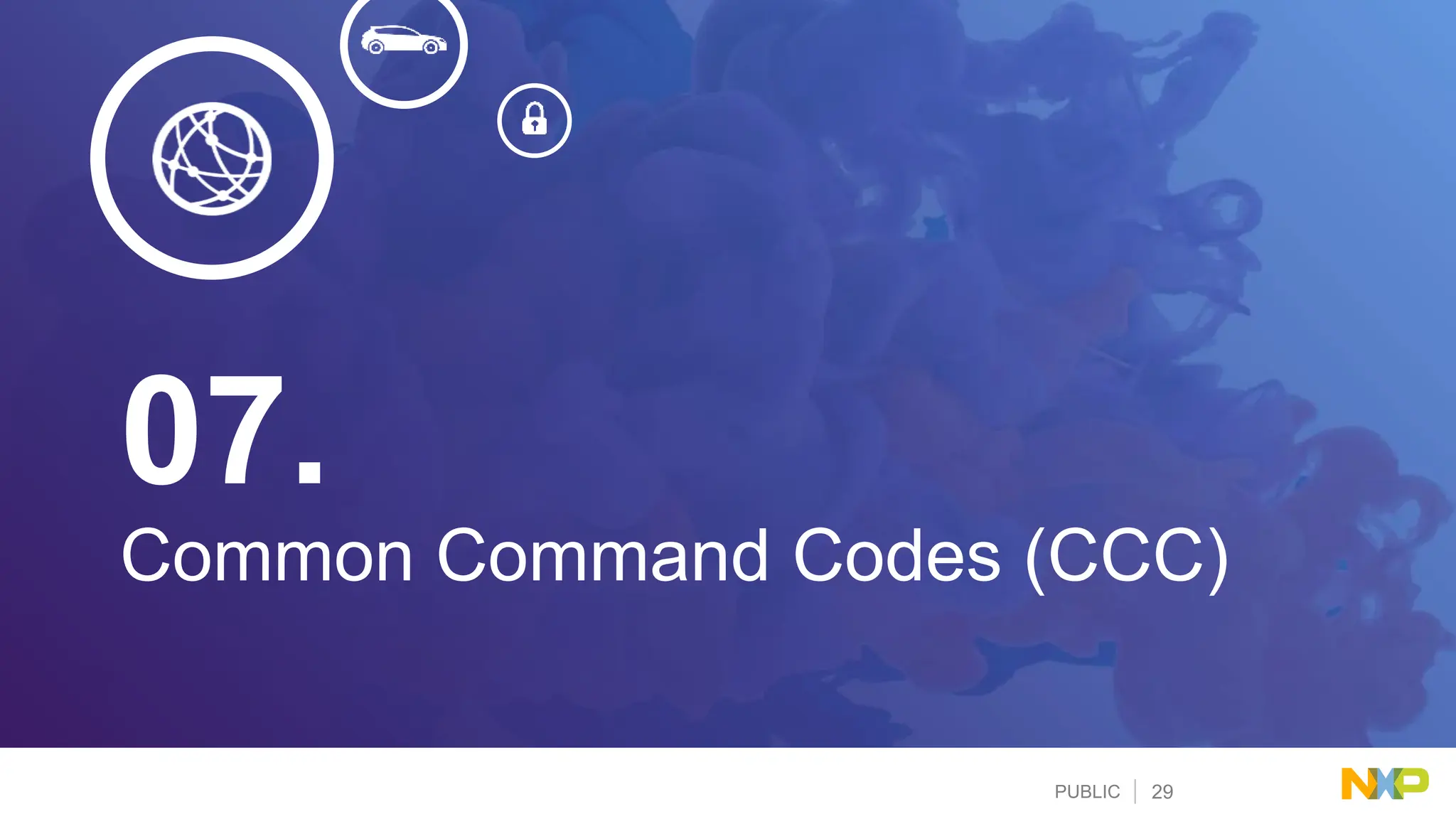 PUBLIC 29
Common Command Codes (CCC)
07.
 