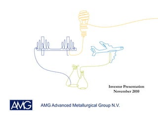 AMG Advanced Metallurgical Group N.V.
Investor Presentation
November 2010
 