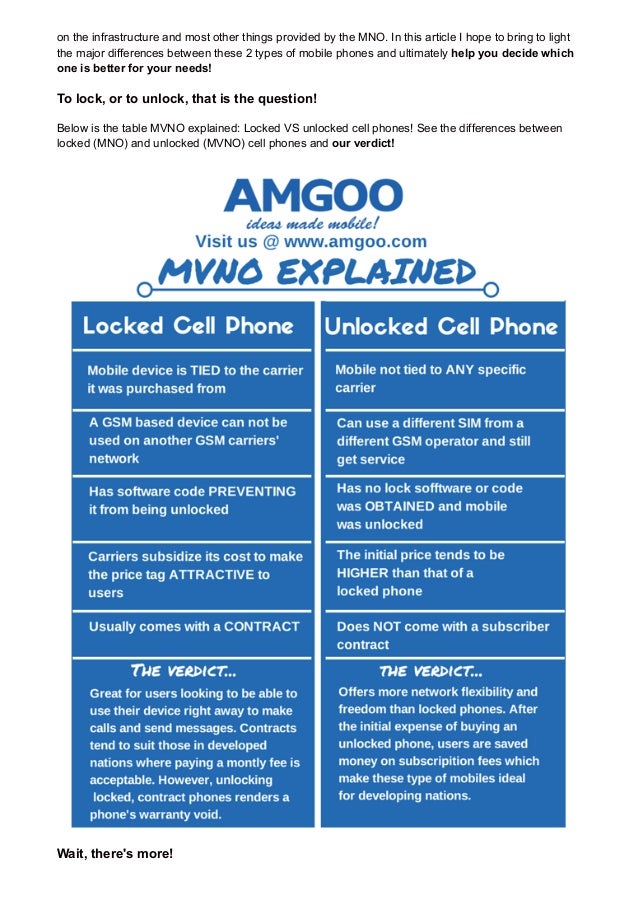 Mvno explainedlocked vs unlocked cell phones