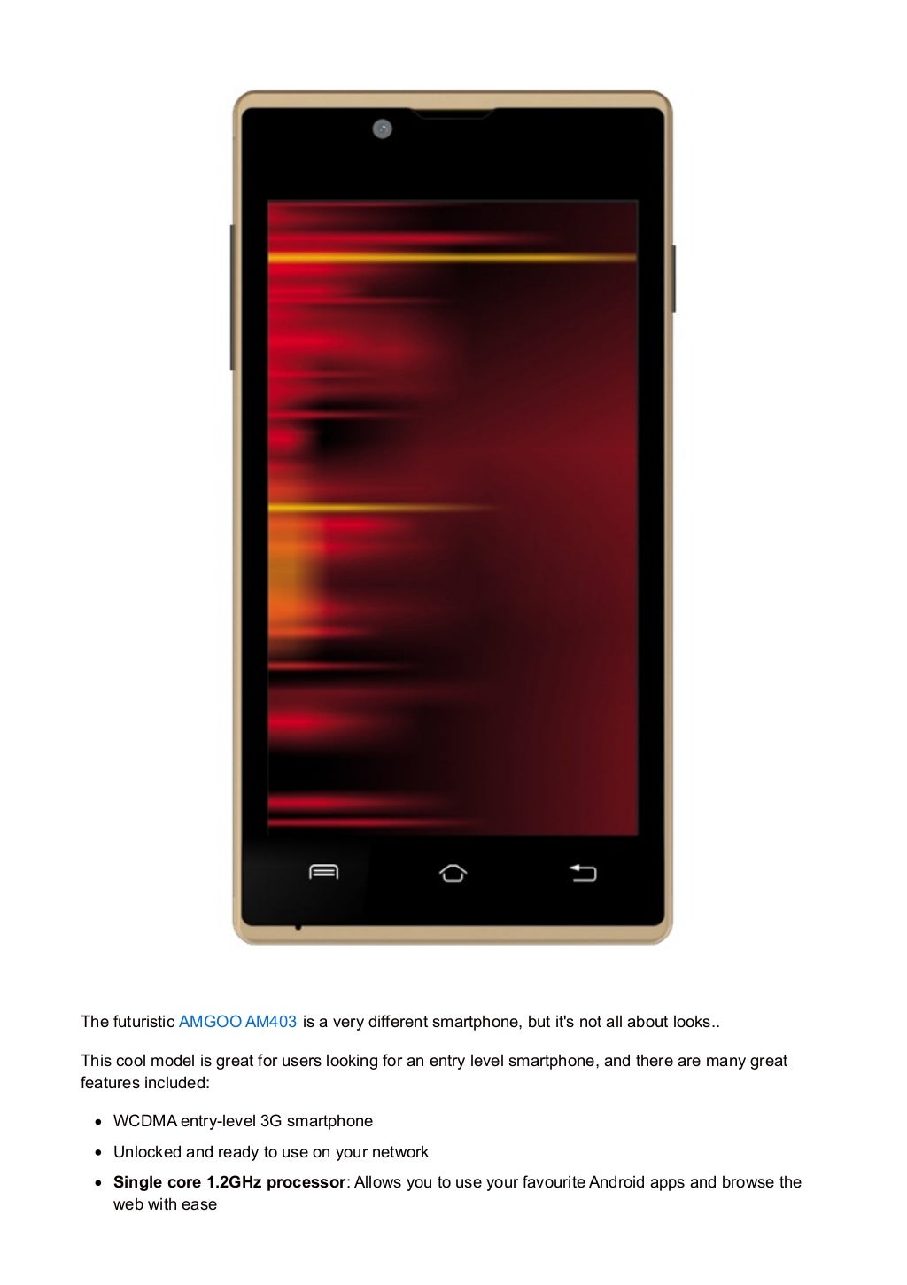 4 of the best affordable smartphones from AMGOO for phone distributors