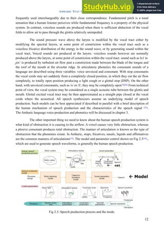 AMHARIC TEXT TO SPEECH SYNTHESIS FOR SYSTEM DEVELOPMENT | PDF