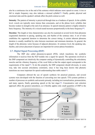 AMHARIC TEXT TO SPEECH SYNTHESIS FOR SYSTEM DEVELOPMENT | PDF