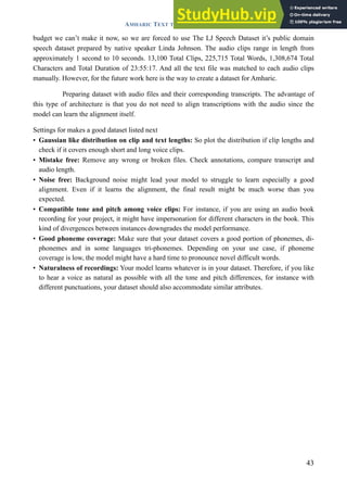 AMHARIC TEXT TO SPEECH SYNTHESIS FOR SYSTEM DEVELOPMENT | PDF