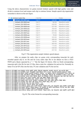 AMHARIC TEXT TO SPEECH SYNTHESIS FOR SYSTEM DEVELOPMENT | PDF