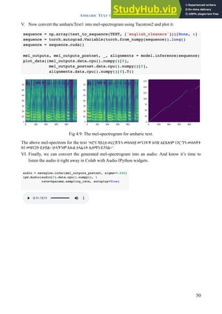 AMHARIC TEXT TO SPEECH SYNTHESIS FOR SYSTEM DEVELOPMENT | PDF