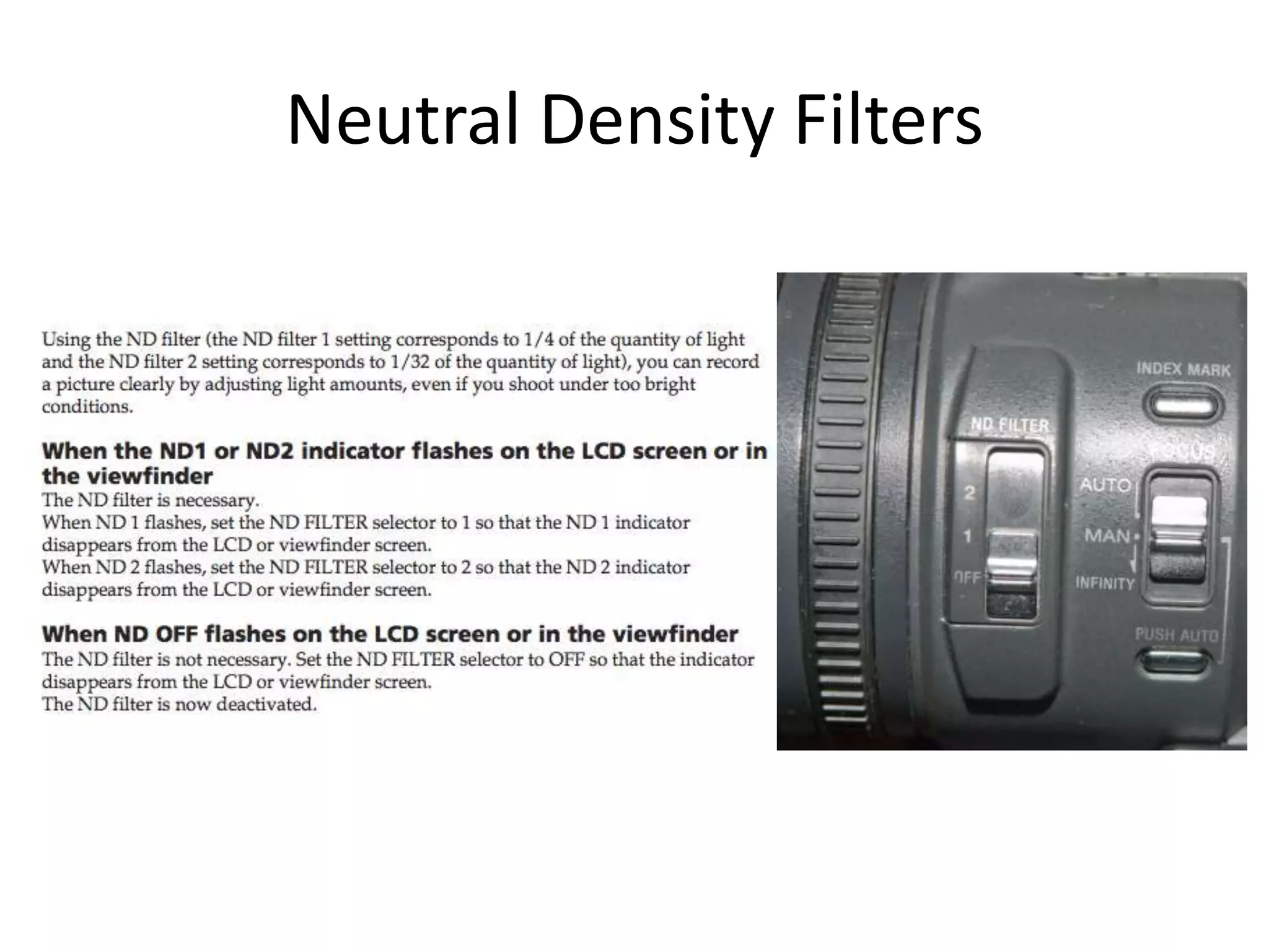 Neutral Density Filters