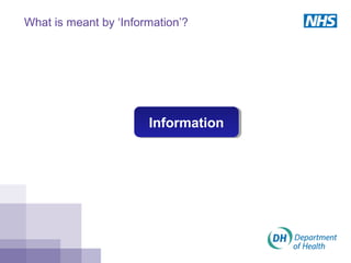 InformationInformation
What is meant by ‘Information’?
 