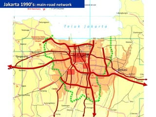 Jakarta 1990’s : main-road network
