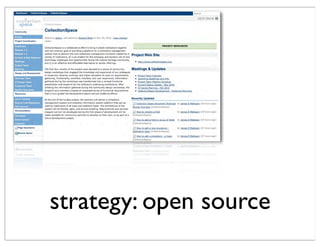 strategy: open source
 