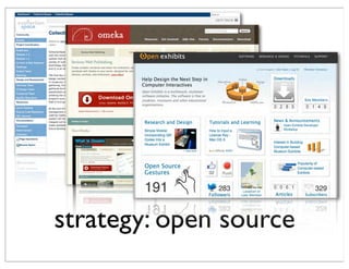 strategy: open source
 