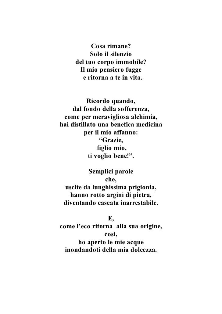 Pasolini Supplica A Mia Madre Testo