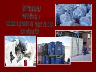 Contenedores  Herméticos y  bolsas a prueba de fugas de aire,  con etiquetas. 