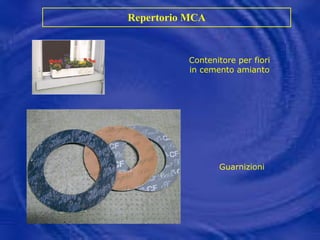 Repertorio MCA Contenitore per fiori in cemento amianto Guarnizioni 