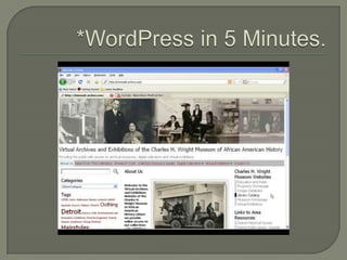 *WordPress in 5 Minutes.
