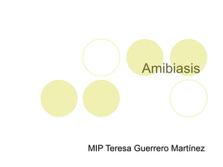 Amibiasis  MIP Teresa Guerrero Martínez 