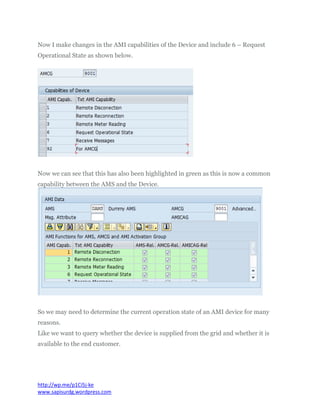 AMI Capabilities: Operational Status | PDF