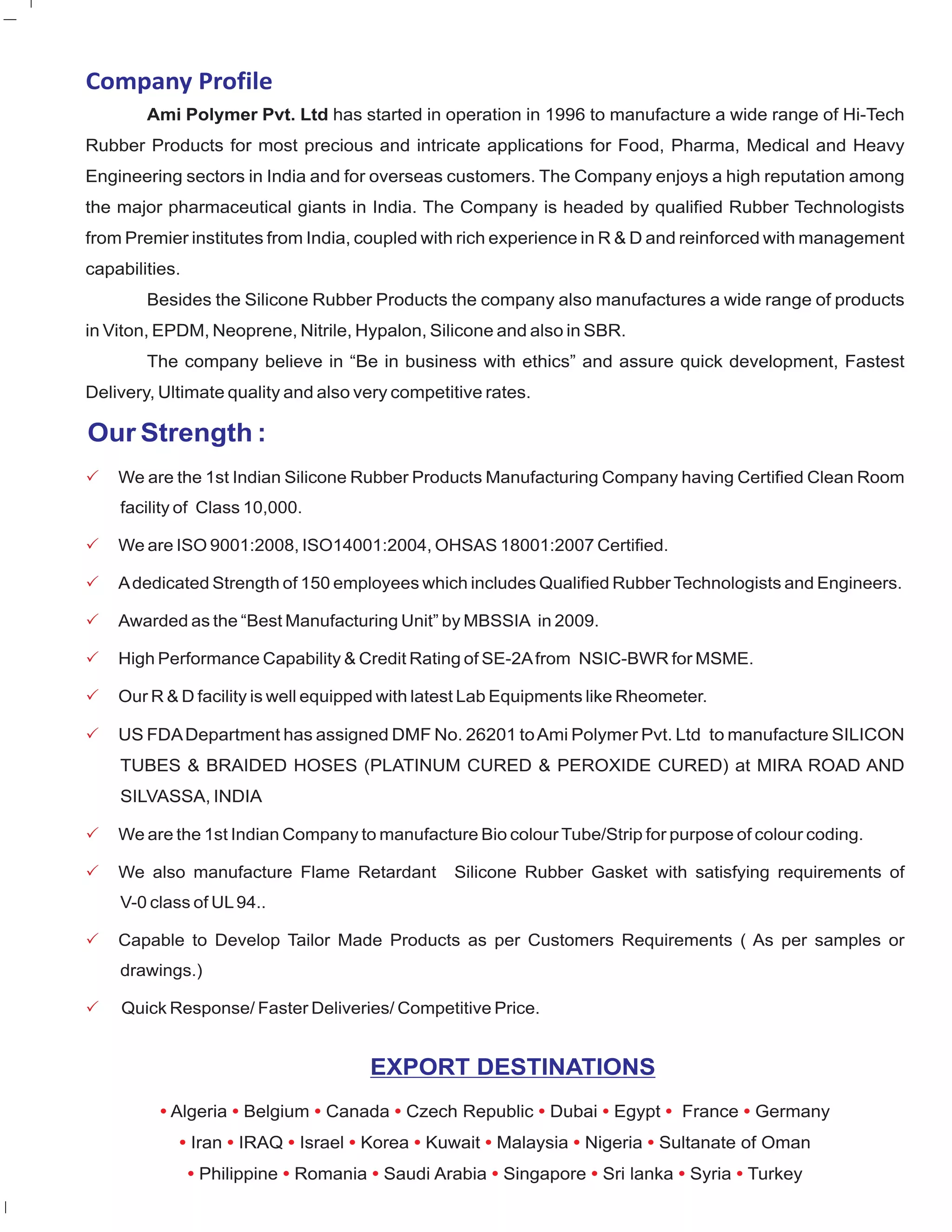 Ami Polymer Pvt Ltd | PDF | Chemistry | Science