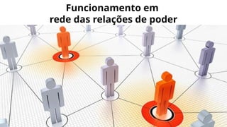 Funcionamento em
rede das relações de poder
 