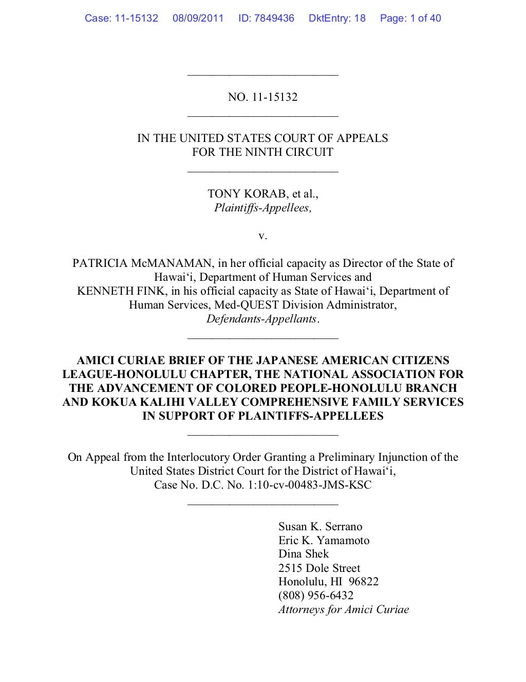 Amicus brief