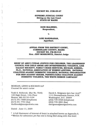 Amicus brief as filed june 12 2009