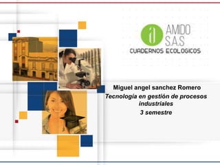 Miguel angel sanchez Romero
Tecnología en gestión de procesos
industriales
3 semestre
 