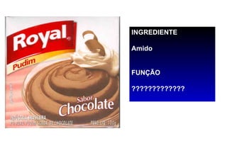 INGREDIENTE

Amido


FUNÇÃO

?????????????
 