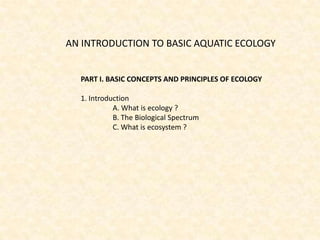 Ami ecology part1. introduction | PPTX