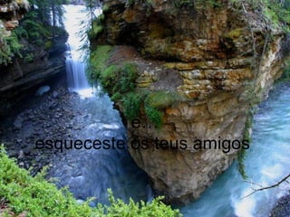 e… esqueceste os teus amigos  