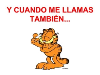 Y CUANDO ME LLAMAS TAMBIÉN...