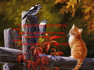 En amigos siempre sobre todas las cosas como van unidos espinas y rosas sin que importe nunca distancia ni tiempo tú serás la lluvia... yo tal vez el viento.