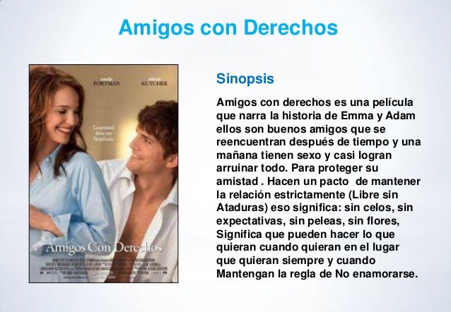 Que Es Amigos Con Derecho Ejemplos