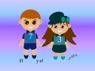 7 3
El y el
 