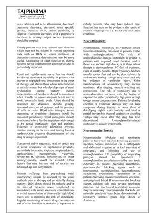 Amikacin Sulphate Injection 100mg/2ml, 250mg/2ml, 500mg/2ml; Taj Pharma ...