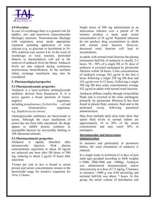 Amikacin sulphate Injection USP Taj Pharma SmPC | PDF