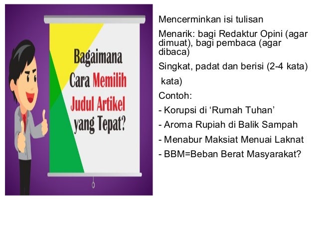 Ami kiat menulis artikel step by step