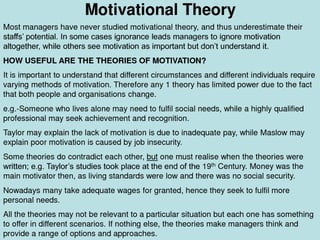 Herzberg's two factor theory ( Amil )