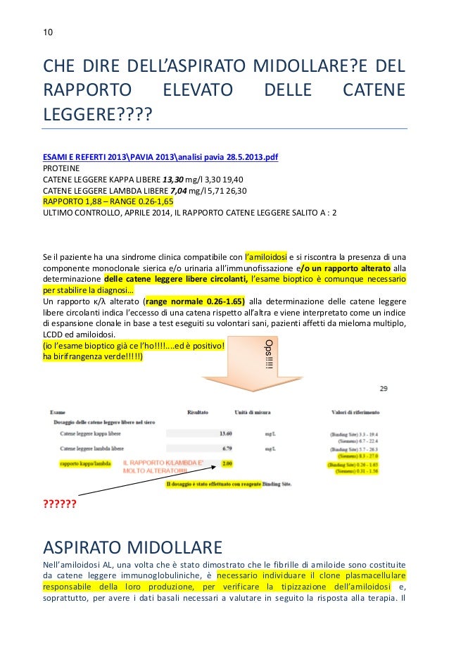 10
CHE DIRE DELL’ASPIRATO MIDOLLARE?E DEL
RAPPORTO ELEVATO DELLE CATENE
LEGGERE????
ESAMI E REFERTI 2013PAVIA 2013analisi ...