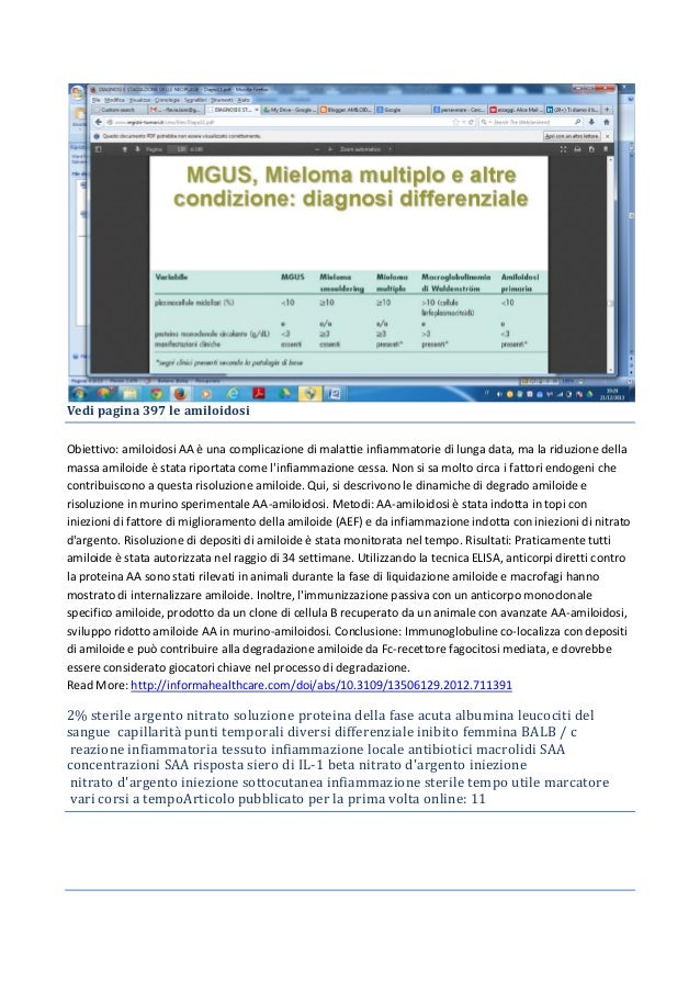 Amiloidosi Sistemica Certificata Slide Share 2