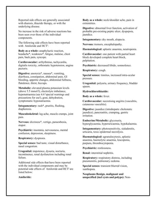 gabapentin and hydrochlorothiazide interactions