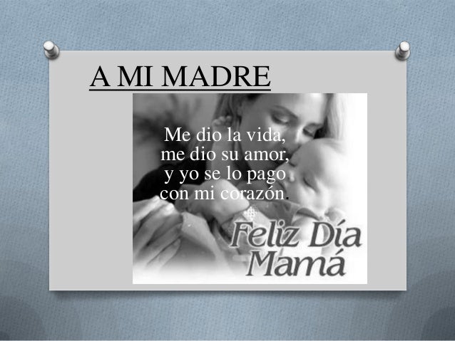 Poema A mi madre